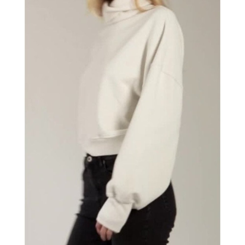 COPY - AGOLDE BALLON SLEEVE TURTLENECK SWEATSHIRT IN ZOMBIE SZ S
